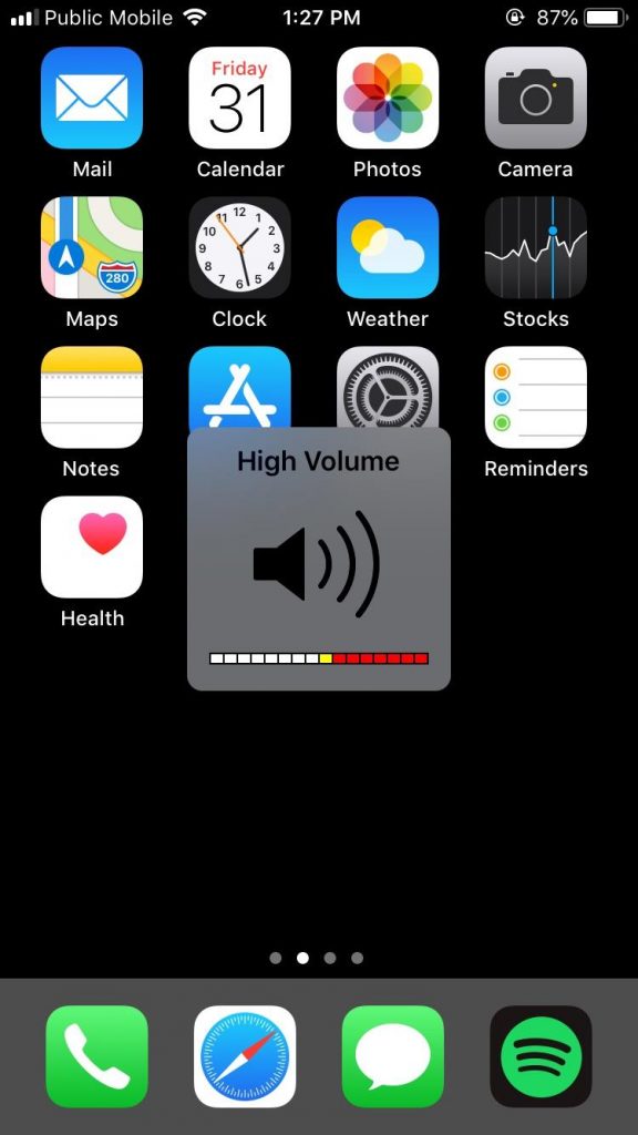 volume iPhone 