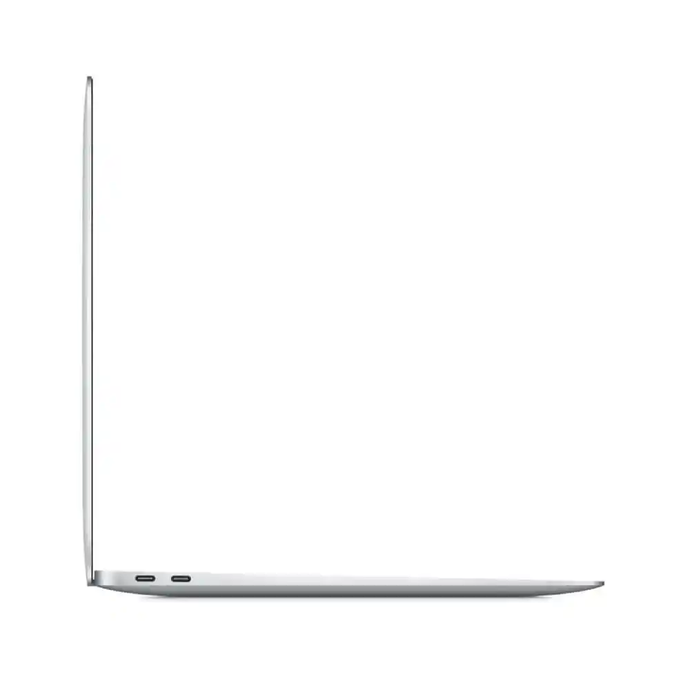 MacBook Air visto di lato, mostrando le porte di connettivita'