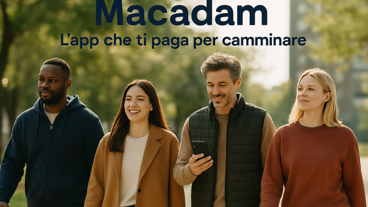 Macadam l'app che ti paga per camminare